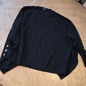 Black Alfani sweater top size S loose fit